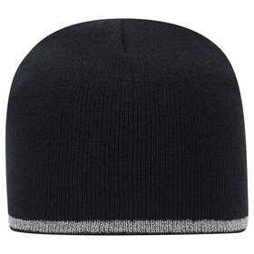 OTTO CAP 91-1237 9" Classic Knit Beanie w/ Reflective Stripe