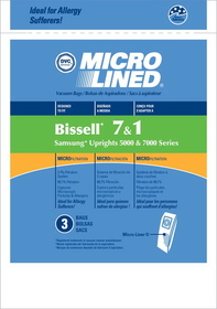 Bissell 447927, NLA Paper Bag, Bissell Style 1&7 Micro Lined Dv