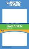 Filter, DVC Bissell 9/10/12 Dirt Cup Foam 4Pk