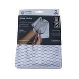 Casabella 8511214 Cloth, Microfiber Glass White 2Pk (12
