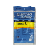 Eureka Replacement: ER-1481 Paper Bag, DVC Eureka L  Microlined 3Pk