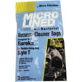 Eureka Replacement: ER-1490, Paper Bag, Eur Style T Microlined DVC 3pk