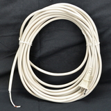 Fitall 32-5445-96 Cord, 30' White 17/2 w/Gripper and Tinned Ends