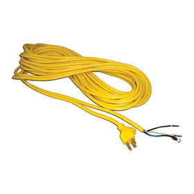 Fitall 14-5323-44, Cord, 50' Yellow 18/3 W/Gripper Male Plug/Stripped