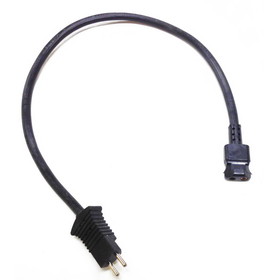 Fitall: FA-3085, Cord, 19" Black Pigtail Male/Femaie Ends W/Polar P