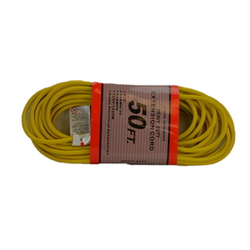 Fitall CD7512-YELLOW Cord, 50' Yellow 16/3 Extension