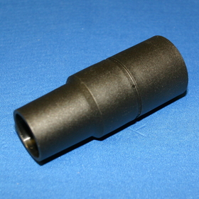 Fitall 32-38, Adaptor, Reducer 1 1/2" To 1 1/4" Black Plastic