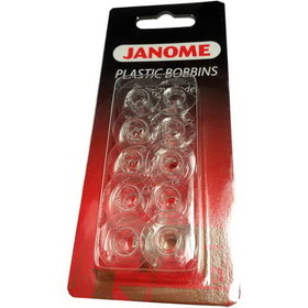 New Home / Janome 200122614 Bobbin, 10 COUNT, CLEAR