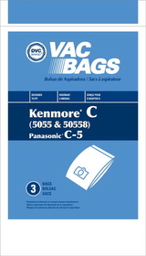 Kenmore 406732, NLA Paper Bag, Kenmore 5055 Canister Dvc 3PK
