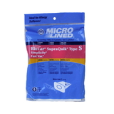 Riccar/Simplicity 486323 Paper Bag, Supraquik Fastvac Type S Dvc Microl 6Pk