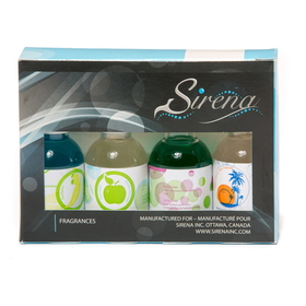 Sirena FRAGRANCE 4PACK, Fragrance, 4 PK Pine, Apple, Trop Breeze, Eucalyptus