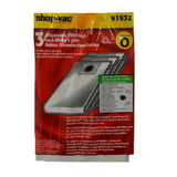 SHOP-VAC 9193200, Paper Bag, Hang Up & Bulldog 5 Gallon 3PK