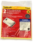 SHOP-VAC 9196400, Paper Bag, All Around Type D 4 Gallon E87S450 2PK