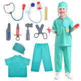 TOPTIE Kids Dress Up Costumes, Career Role Play Set for 3 - 6 Years Old Boys & Girls