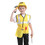 TOPTIE Construction Worker Role Play Kit Set, Engineering Dress Up Costume for Kids