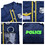 TOPTIE Police Costume for Boys, Includes Policeman Jacket, Hat, and Accessories, 3 - 7 Years Old