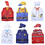 TOPTIE 6 Sets Career Role Play Costume, Occupation Pretend Play Christmas Costume for 3-8 Years Old