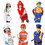 TOPTIE 6 Sets Career Role Play Costume, Occupation Pretend Play Christmas Costume for 3-8 Years Old