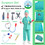 TOPTIE 5 Sets Kids Dress Up Costumes for Preschool, Doctor Surgeon Police Firefighter Construction Worker for Boys Girls