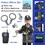 TOPTIE 5 Sets Dress Up Costume for Kids, Doctor Surgeon Police Firefighter Construction Worker