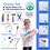 TOPTIE 6 Sets Pretend Play Costumes for 3-6 Years Old Kids, Doctor Surgeon Policeman Fire Fighter Soldier Worker