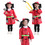 TOPTIE Kids Career Costumes Set of 3, Police Officer Surgeon Fireman for Halloween Party