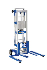 Vestil A-LIFT-LAD hand winch lift option - ladder