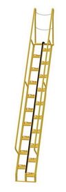 Vestil ATS-12-56 alternate tread stair 56 deg step 12 ft