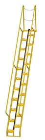 Vestil ATS-13-56 alternate tread stair 56 deg step 13 ft