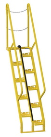 Vestil ATS-6-56 alternate tread stair 56 deg step 6 ft