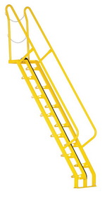 Vestil ATS-8-56 alternate tread stair 56 deg step 8 ft