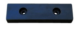 Vestil B-516 rectangle molded rubber bumper 2x16x5