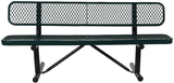 Vestil BEN-MX-72-GN bench expanded metal 72 green