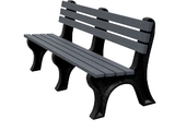 Vestil BEN-PECB-72-BKCH bench economy backed 72 bk leg char seat