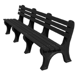 Vestil BEN-PECB-96-BKBK bench economy backed 96 bk leg black seat