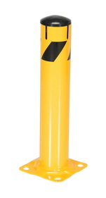 Vestil BOL-JK-24-4.5 steel pipe bollard w/ slots 24 x 4.5 in