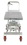 Vestil CART-1750-PSS ss single scissor cart 1.75k 20 x 39.5, Price/EACH