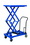 Vestil CART-300-D-FR premium double scissor cart 300 19.5x33, Price/EACH
