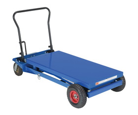 Vestil CART-PN-1000 pneumatic tire hydraulic cart 1000 lbs