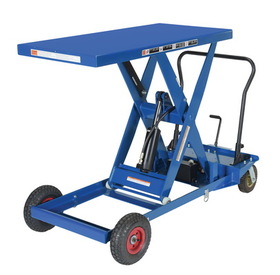 Vestil CART-PN-400 pneumatic tire hydraulic cart 400 lbs