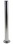 Vestil CBOL-42-4 chrome plated safety bollard 42x8x8, Price/EACH