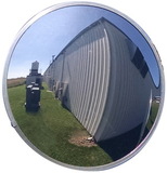 Vestil CNVX-26-O outdoor acrylic security mirror 26in dia