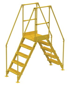 Vestil COL-5-46-14 cross-over ladder 5 step 48 h 14 w in