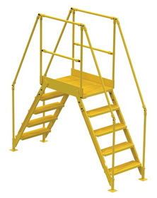 Vestil COL-5-46-23 cross-over ladder 5 step 48 h 26 w in