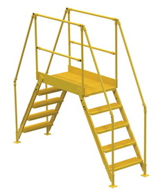 Vestil COL-5-46-33 cross-over ladder 5 step 48 h 38 w in