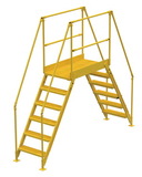 Vestil COL-6-56-33 cross-over ladder 6 step 58 h 38 w in