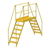 Vestil COL-6-56-44 cross-over ladder 6 step 58 h 50 w in
