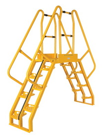 Vestil COLA-3-56-20 alter. cross-over ladder 90x81 10 step