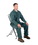 Vestil CPRO-800LP ergonomic work seat/chair 18 to 33 in h, Price/EACH