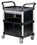 Vestil CSC-DD commercial cart 33x19 3-shelf w/ doors, Price/EACH